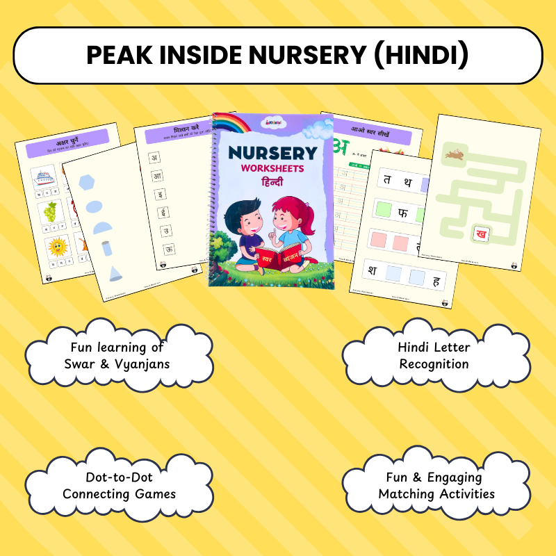 Nursery Kids Hard Copy Worksheets