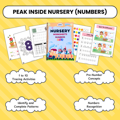 Nursery Kids Hard Copy Worksheets