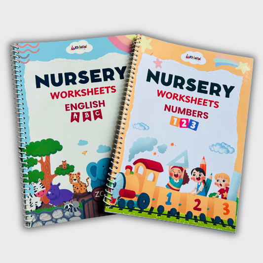 Nursery Kids Hard Copy Worksheets (Two Books)